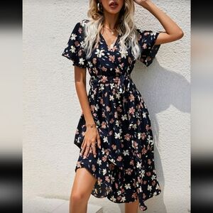 Floral Navy Dress